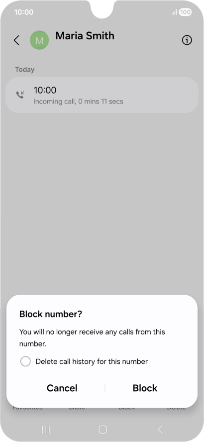 Press Block.