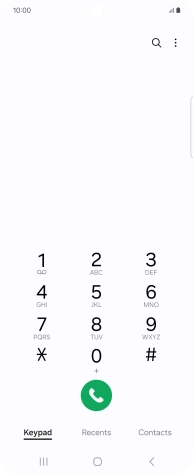 Press Recents.