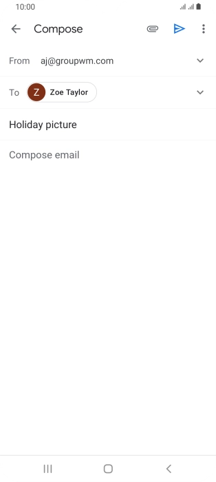 Press the text input field. Press the text input field.