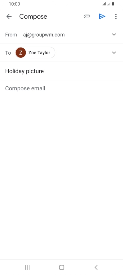 Press the text input field. Press the text input field.