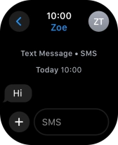 Press SMS. Press SMS.