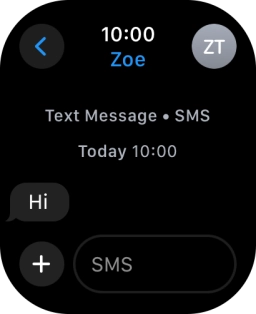 Press SMS. Press SMS.