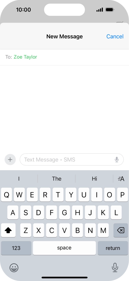 Press the microphone icon and say the required text. Press the microphone icon and say the required text.