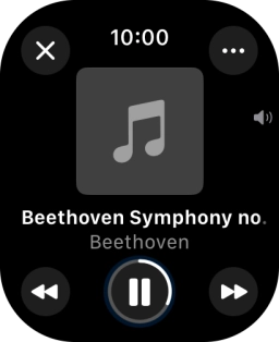 Turn the Digital Crown to select the required volume. Turn the Digital Crown to select the required volume.