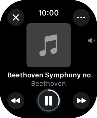Turn the Digital Crown to select the required volume. Turn the Digital Crown to select the required volume.