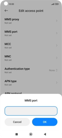 Key in 8799 and press OK.