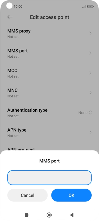 Key in 8799 and press OK.