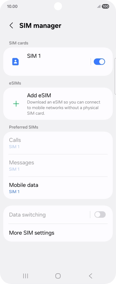 Press Add eSIM. Press Add eSIM.
