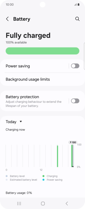 Press Power saving.