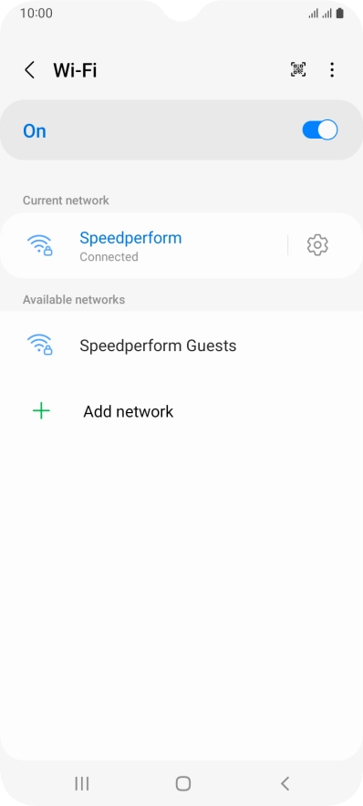 Press the Home key to return to the home screen.