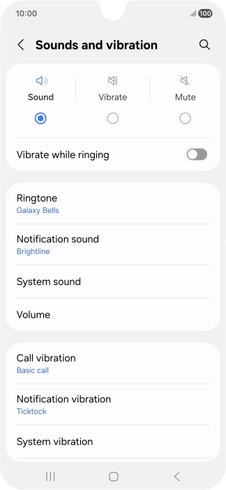 Press Notification sound.