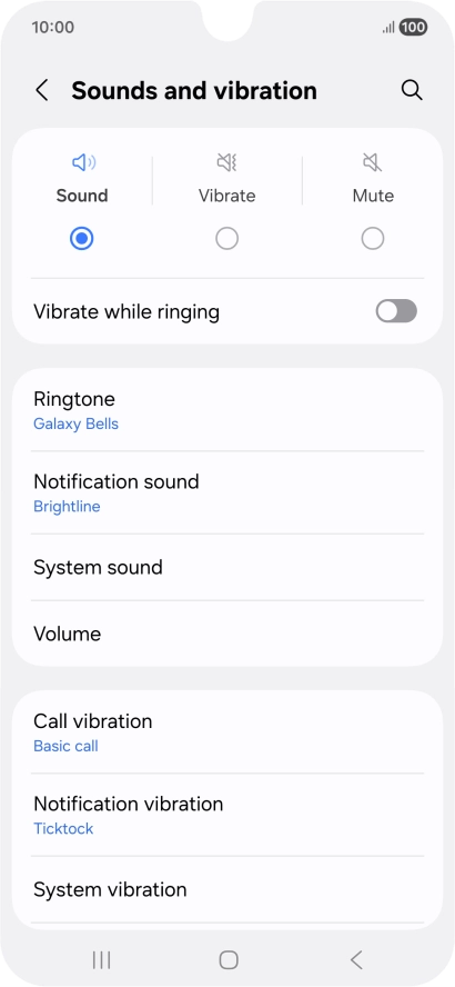 Press Notification sound.