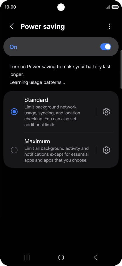 Press the indicators next to the required settings. Press the indicators next to the required settings.