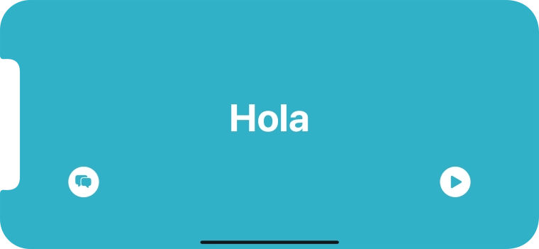 Press the split view icon to go back to display of both languages.