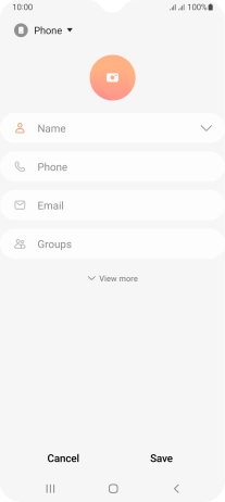 Press the address book drop down list. Press the address book drop down list.