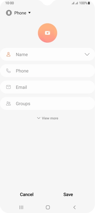Press the address book drop down list. Press the address book drop down list.