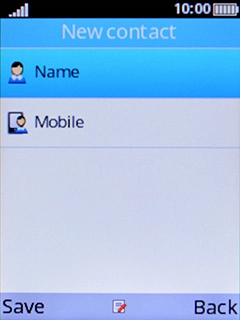 Select Name and key in the required name. Select Name and key in the required name.