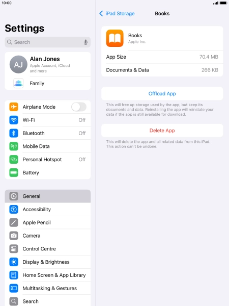 Press Offload App.