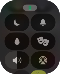 Press the sound mode icon to turn silent mode on or off.