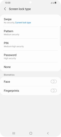 Press Fingerprints.