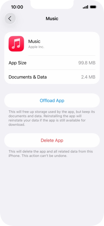 Press Offload App.