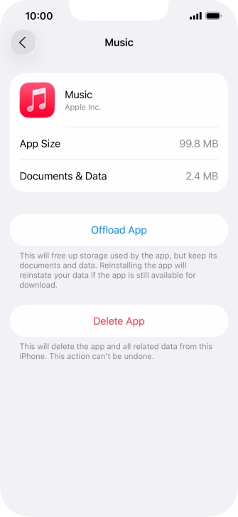 Press Offload App.