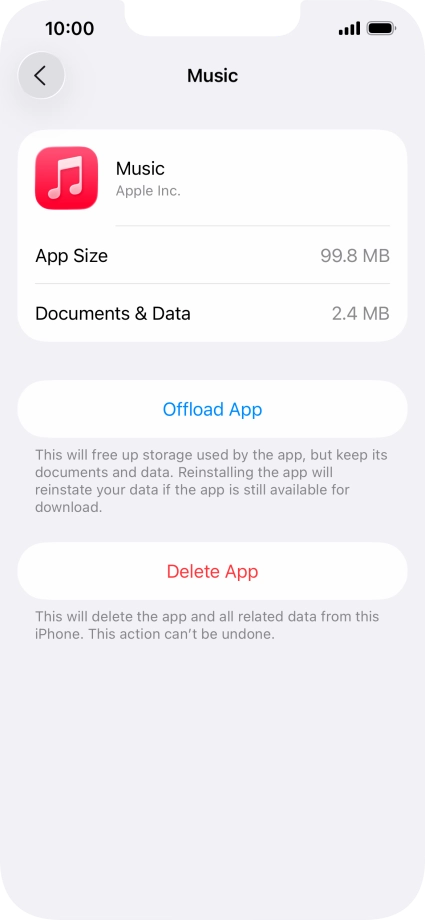 Press Offload App.