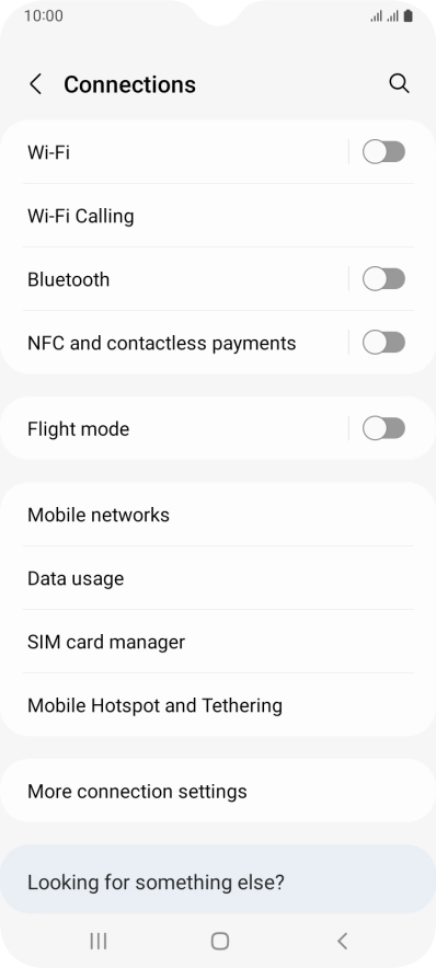 Press SIM card manager.