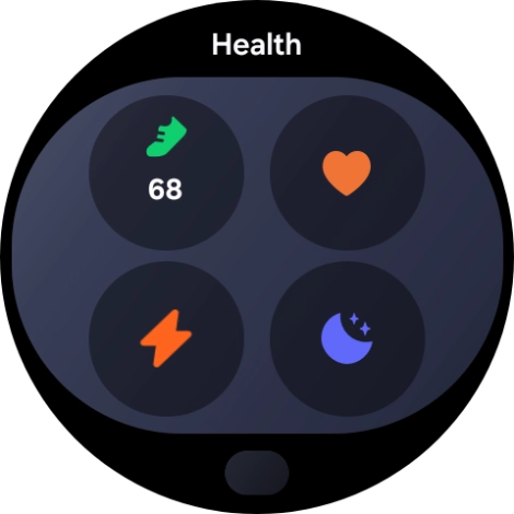Press the required widget to open it.