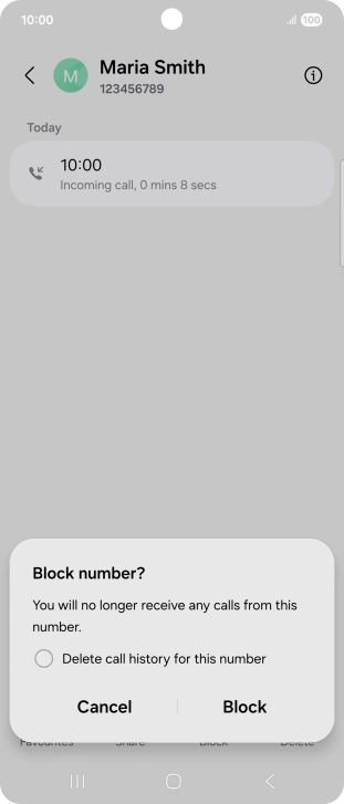 Press Block.