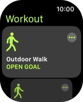 Press the required training activity to start it. Press the required training activity to start it.