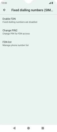 Press FDN list. Press FDN list.