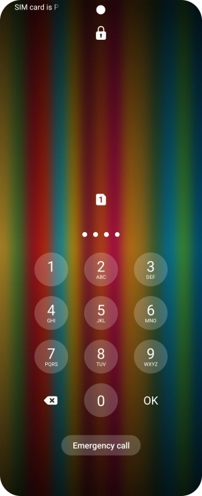 Key in the new PIN again and press OK.