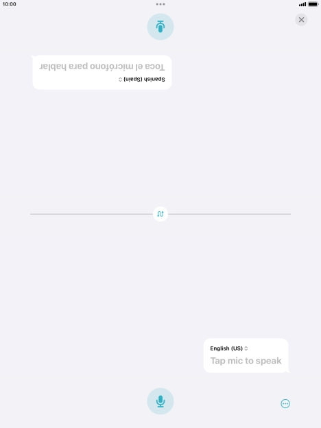 Press the end icon to end two-way view. Press the end icon to end two-way view.