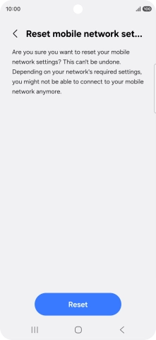 Press Reset. Press Reset.