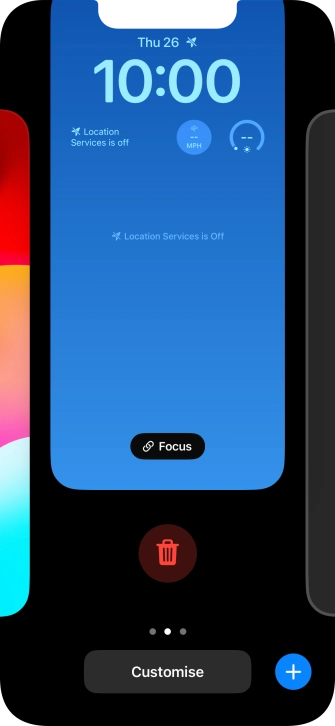 Press the delete icon. Press the delete icon.