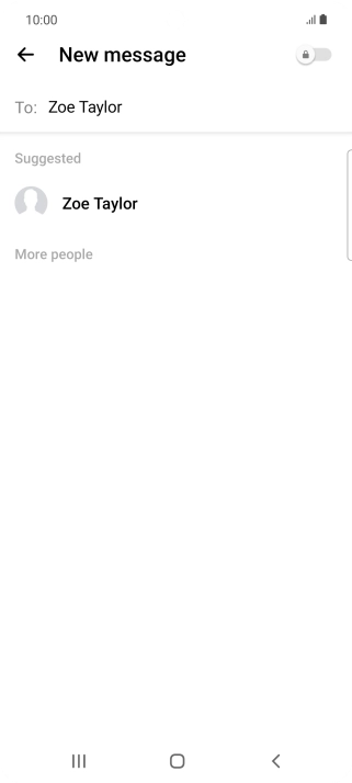 Press the required contact. Press the required contact.