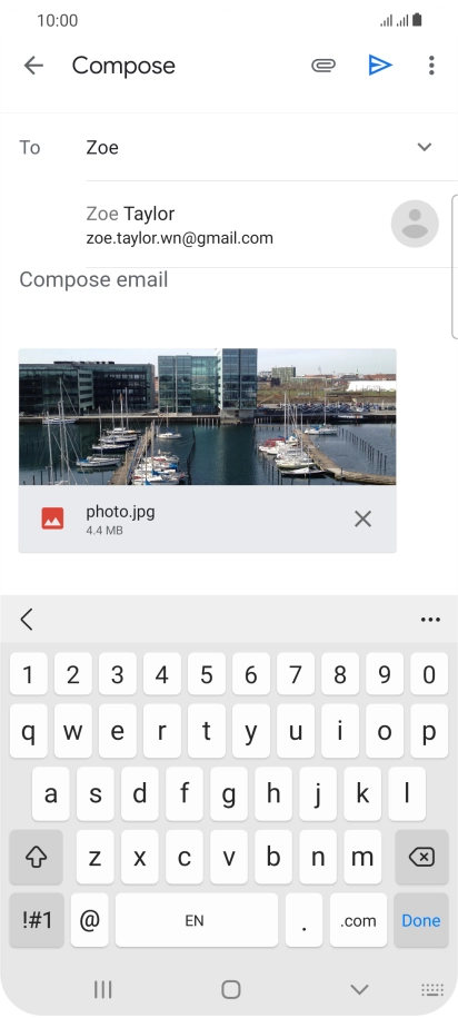 Press the required contact.