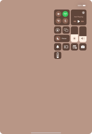 Press the required function to open an application or turn the function on or off.