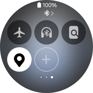 Press the find my phone icon to send a signal to your phone.