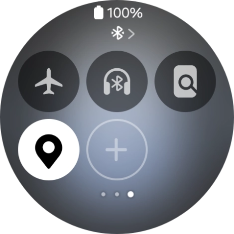Press the find my phone icon to send a signal to your phone.