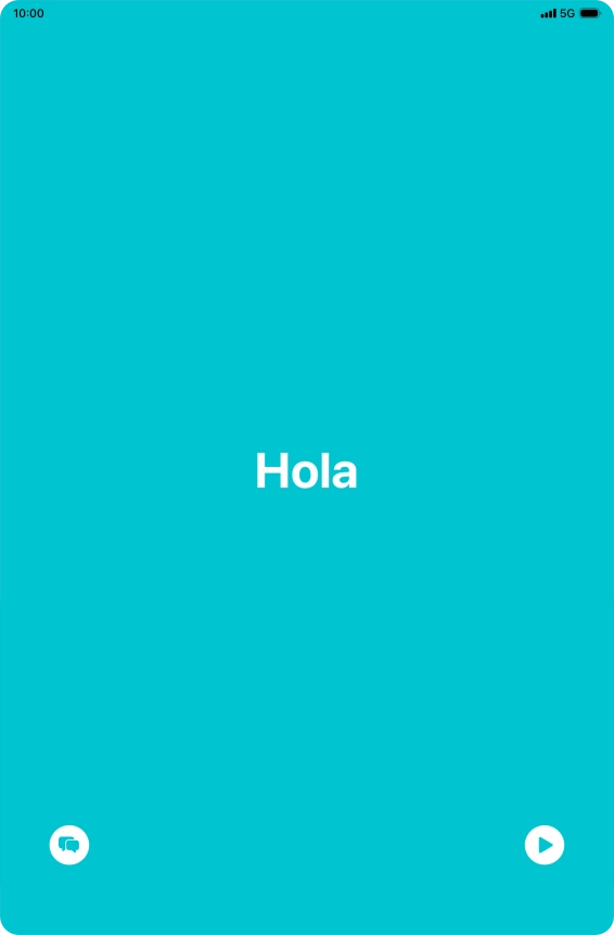 Press the split view icon to go back to display of both languages. Press the split view icon to go back to display of both languages.
