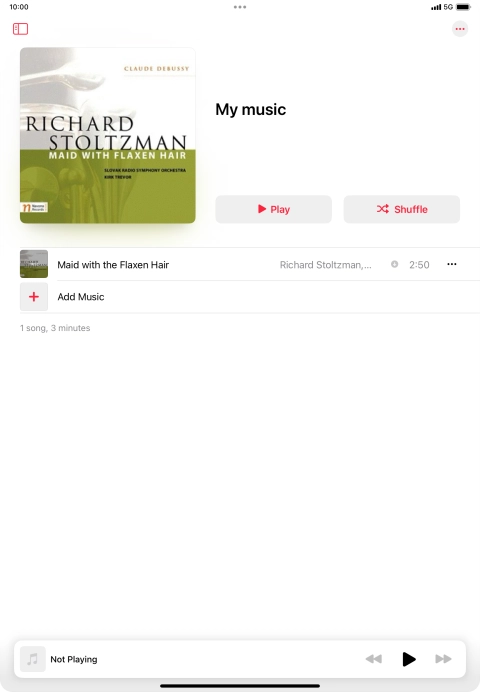 Go to the required category or playlist and press the required audio file. Go to the required category or playlist and press the required audio file.
