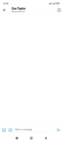 Press the text input field. Press the text input field.