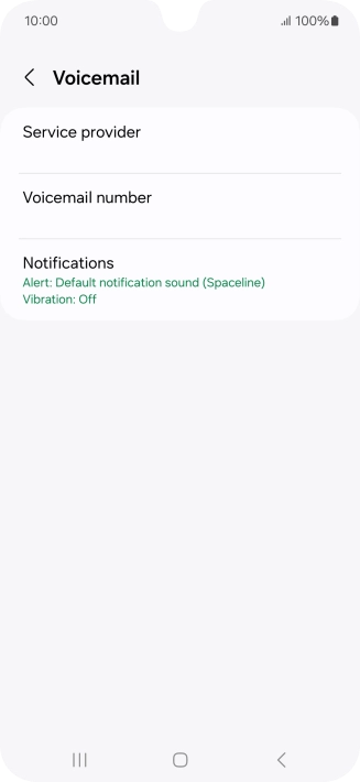 Press Voicemail number. Press Voicemail number.