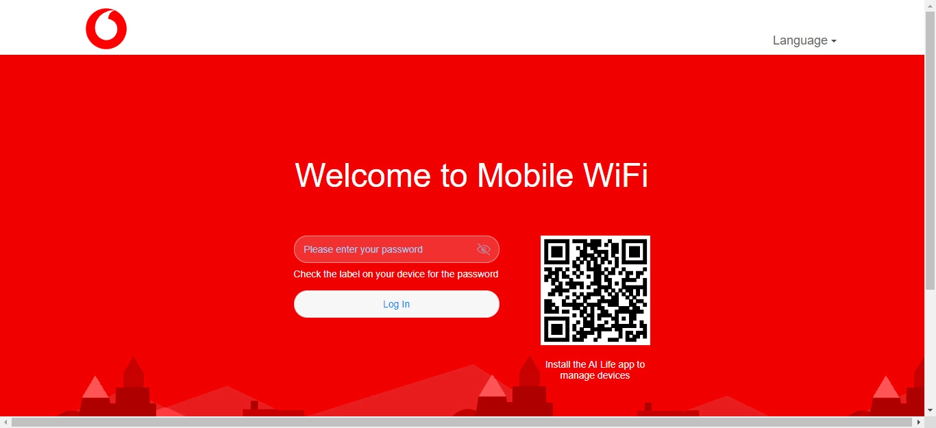 Key in the password for your router and click Log In.