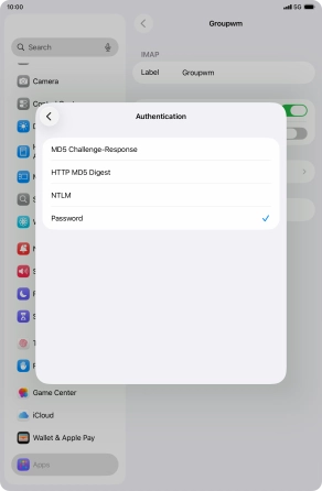 Press Password.