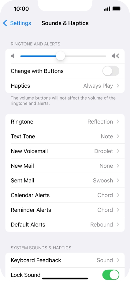 Press Ringtone.