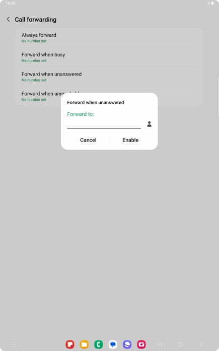 Key in +447836121121 and press Enable. Key in +447836121121 and press Enable.