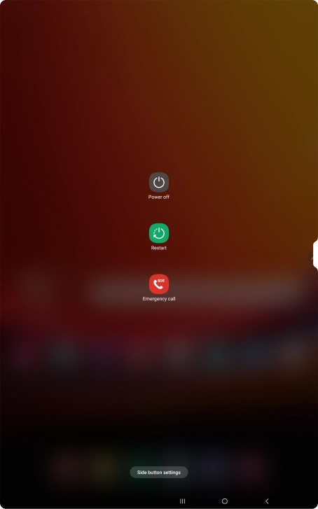 Press Power off.
